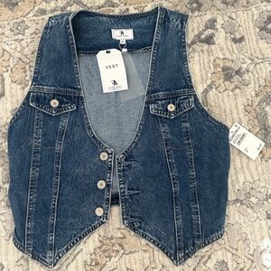 Women's Blue Denim Vest